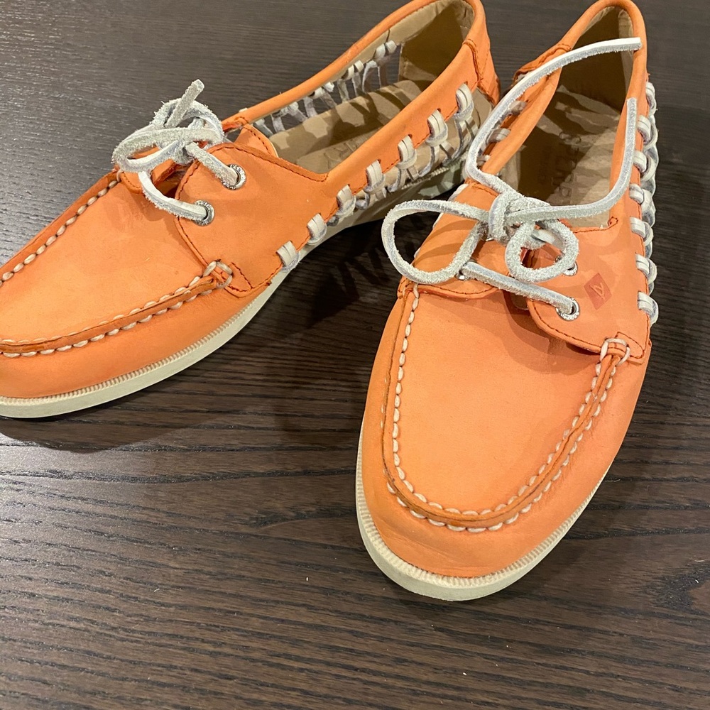 Sperry Women Boat Shoes Coral 7.5
